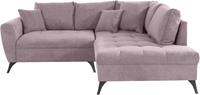 Andas Ecksofa »Lörby Luxus«, Belastbarkeit bis 140kg pro Sitzplatz, auch mit Aqua clean-Bezug, feine Steppung im Sitzbereich, lose Kissen