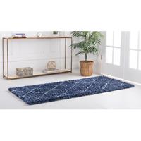 Myflair Möbel & Accessoires Hochflor-Läufer "Temara Shag", rechteckig, Teppich-Läufer, gewebt, Rauten Design, weich & kuschelig