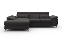 sit&more Hoekbank Cabrio L-vorm, met zitdiepteverstelling, arm- en hoofdsteunverstelling