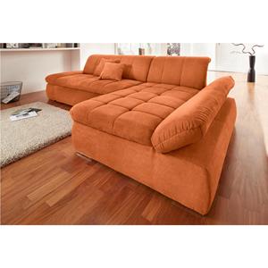 Domo Collection Ecksofa NMoric, XXL, mit Recamiere, wahlweise mit Bettfunktion