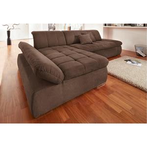Domo Collection Ecksofa NMoric, XXL, mit Recamiere, wahlweise mit Bettfunktion