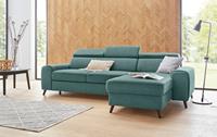 exxpo - sofa fashion Hoekbank inclusief verstelbare hoofdsteun en verstelbare rugleuning, naar keuze met slaapfunctie en bedkist