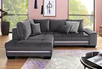 Nova Via Ecksofa Nikita 2, wahlweise mit Kaltschaum (140kg Belastung/Sitz), mit RGB-LED-Beleuchtung, Bluetooth-Soundsystem und Bettfunktion