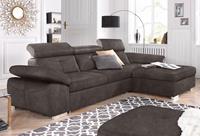 exxpo - sofa fashion Hoekbank Spring, super comfortabel en comfortabel met arm- en hoofdsteunfunctie