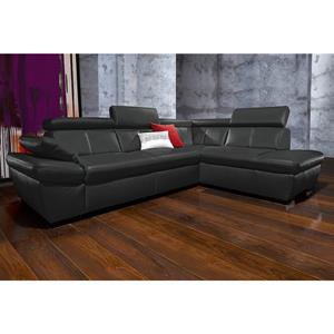 exxpo - sofa fashion Hoekbank inclusief hoofdbord en verstelbare armleuning, naar keuze met slaapfunctie en bedkist