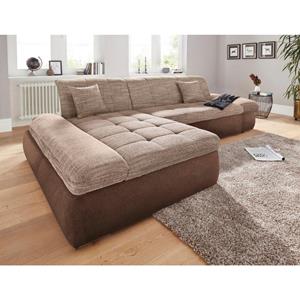Domo Collection Ecksofa PB Moric, im XXL-Format, wahlweise mit Bettfunktion und Armteilverstellung, frei im Raum stellbar