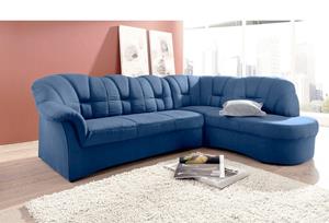 Domo Collection Ecksofa Papenburg, mit Ottomane, wahlweise mit Bettfunktion
