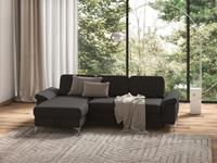 sit&more Hoekbank Padua L-vorm inclusief zitdiepteverstelling, armleuning en binnenvering