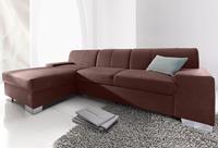 Domo Collection Ecksofa Star, wahlweise mit Bettfunktion