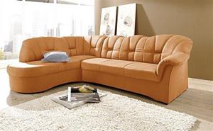 Domo Collection Ecksofa Papenburg, mit Ottomane, wahlweise mit Bettfunktion