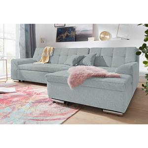 DOMO collection Hoekbank Aversa optioneel met bedfunctie