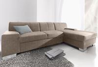 Domo Collection Ecksofa Star, wahlweise mit Bettfunktion