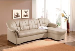 Domo Collection Ecksofa Papenburg, in großer Farbvielfalt, wahlweise mit Bettfunktion