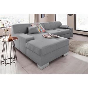 DOMO collection Hoekbank Bero optioneel met bedfunctie