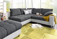 Nova Via Ecksofa Tobi 2, wahlweise mit Kaltschaum (140kg Belastung/Sitz) und Bettfunktion