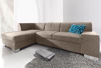 Domo Collection Ecksofa Star, wahlweise mit Bettfunktion