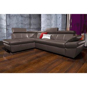 exxpo - sofa fashion Hoekbank inclusief hoofdbord en verstelbare armleuning, naar keuze met slaapfunctie en bedkist