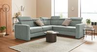 Sit&More Ecksofa Bologna, inklusive Kopfteilverstellung und Federkern, wahlweise mit Bettfunktion und Schubkasten