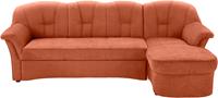 Domo Collection Ecksofa Papenburg, in großer Farbvielfalt, wahlweise mit Bettfunktion