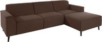 Domo Collection Ecksofa Amora, mit Recamiere, inklusive komfortablem Federkern