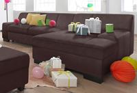 DOMO collection Hoekbank Norma optioneel met bedfunctie