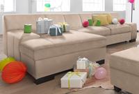 DOMO collection Hoekbank Norma optioneel met slaapfunctie