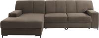 Domo Collection Ecksofa Ledas, mit extrabreiten Armteilen, wahlweise mit Bettfunktion