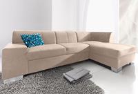 Domo Collection Ecksofa Star, wahlweise mit Bettfunktion