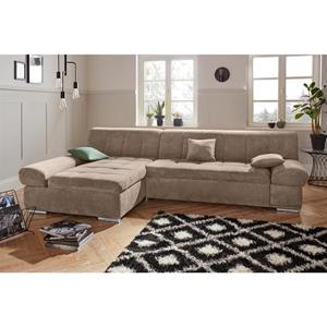 DOMO collection Hoekbank Mona optioneel met bedfunctie
