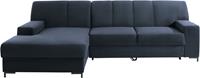 Domo Collection Ecksofa Ledas, mit extrabreiten Armteilen, wahlweise mit Bettfunktion