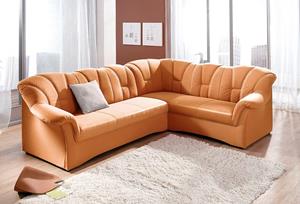 Domo Collection Ecksofa Papenburg, in großer Farbvielfalt, wahlweise mit Bettfunktion, Langer Schenkel links oder rechts bestellbar, frei im Raum stellbar
