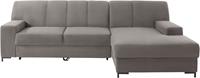 Domo Collection Ecksofa Ledas, mit extrabreiten Armteilen, wahlweise mit Bettfunktion
