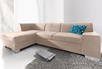 Domo Collection Ecksofa Star, wahlweise mit Bettfunktion