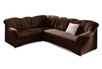 Domo Collection Ecksofa Papenburg, in großer Farbvielfalt, wahlweise mit Bettfunktion, Langer Schenkel links oder rechts bestellbar, frei im Raum stellbar