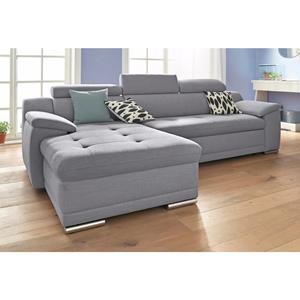 sit&more Ecksofa "Top Andiamo", wahlweise mit Bettfunktion, inklusive Kopfteilverstellung