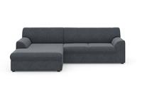 DOMO collection Hoekbank Topmatras met récamier, naar keuze met slaapfunctie