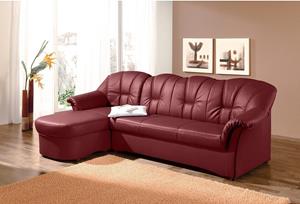 Domo Collection Ecksofa Papenburg, in großer Farbvielfalt, wahlweise mit Bettfunktion