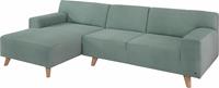 Tom Tailor Ecksofa NORDIC PURE, mit Recamiere, im Retrolook, Füße Buche natur