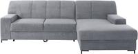Domo Collection Ecksofa Ledas, mit extrabreiten Armteilen, wahlweise mit Bettfunktion