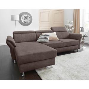 Sit&More Ecksofa, inklusive Kopfteilverstellung, wahlweise mit Bettfunktion und Bettkasten