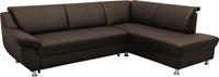 Domo Collection Ecksofa Pilar, mit Ottomane, wahlweise mit Bettfunktion