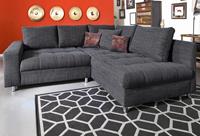 Nova Via Ecksofa Tobi 3, wahlweise mit Kaltschaum (140kg Belastung/Sitz), RGB-LED-Beleuchtung und Bettfunktion