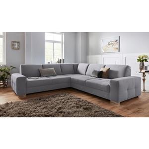 sit&more Hoekbank met binnenvering en zitdiepteverstelling, naar keuze met slaapfunctie en bedkist