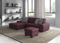 sit&more Hoekbank Luxor L-vorm naar keuze met slaapfunctie, bedkist en verstelbare hoofdsteun