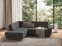 sit&more Hoekbank Padua inclusief zitdiepteverstelling, armleuning en binnenvering