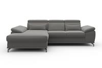 sit&more Hoekbank Cabrio L-vorm, met zitdiepteverstelling, arm- en hoofdsteunverstelling