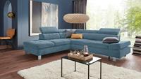 exxpo - sofa fashion Hoekbank Fiji, L-vorm met verstelbare hoofdsteun resp. rugleuning, naar keuze met slaapfunctie
