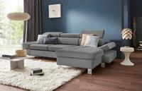 exxpo - sofa fashion Hoekbank Fiji comfortabel door hoofd- en armverstelling, optioneel met bedfunctie