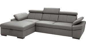 exxpo - sofa fashion Hoekbank inclusief hoofdbord en verstelbare armleuning, naar keuze met slaapfunctie en bedkist