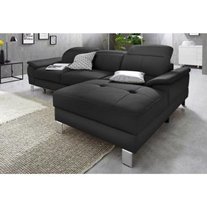 exxpo - sofa fashion Hoekbank inclusief hoofd- resp. verstelbare rugleuning, naar keuze met slaapfunctie en bedkist